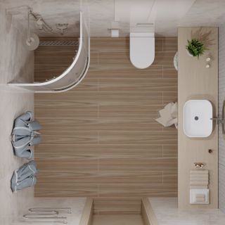 Душевой уголок Triton Лайт Щ0000064835 90x90 см профиль белый стекло с узором